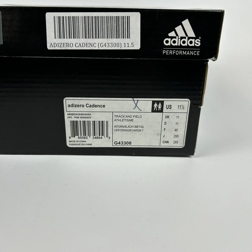 Adidas Adizero Cadence Track and Field Spike Shoes Men's Size US 11.5 G43308 NEW